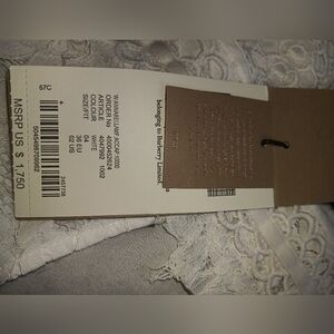 Burberry white long dress